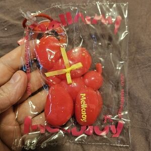 Red Mellology Bear Keychain